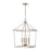 Atlas Lighting Emmett 17'' Wide 4Lt Pendant, Brushed Nickel