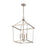 Atlas Lighting Emmett 17'' Wide 4Lt Pendant, Brushed Nickel