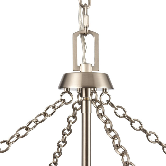 Atlas Lighting Emmett 17'' Wide 4Lt Pendant, Brushed Nickel