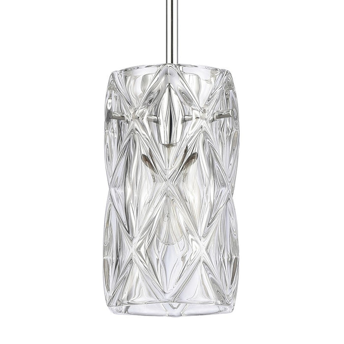 Atlas Lighting Forma de Crystal 17.5'' Wide 6Lt Pendant, Chrome