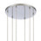 Atlas Lighting Forma de Crystal 17.5'' Wide 6Lt Pendant, Chrome