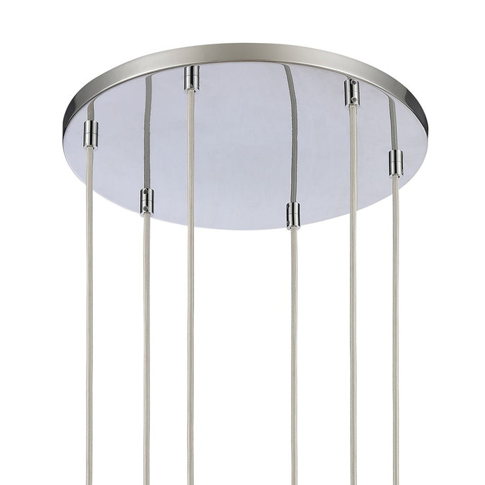 Atlas Lighting Forma de Crystal 17.5'' Wide 6Lt Pendant, Chrome