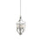 Atlas Lighting Foyer 15'' Wide 3Lt Pendant, Brushed Nickel/White