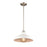 Atlas Lighting Grenville 13''W 1Lt Pendant, Brushed Nickel/White