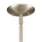 Atlas Lighting Grenville 13''W 1Lt Pendant, Brushed Nickel/White
