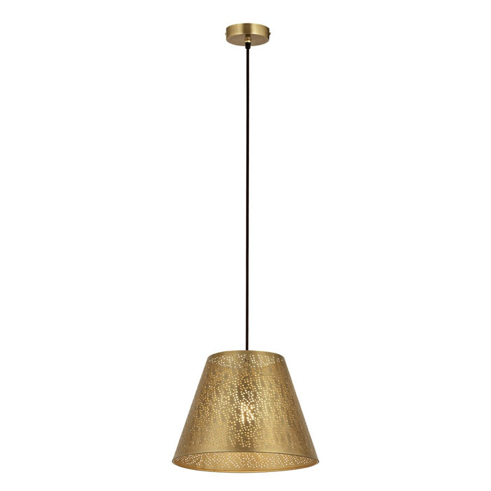 Atlas Lighting Hargen 15'' Wide 1Lt Pendant, Antique Brass/Gold