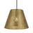 Atlas Lighting Hargen 15'' Wide 1Lt Pendant, Antique Brass/Gold