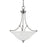 Atlas Lighting Harmony 21'' Wide 3Lt Pendant, Satin Pewter/White