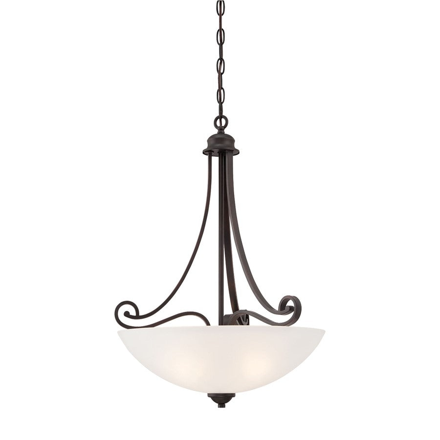 Atlas Lighting Haven 16.75'' Wide 3Lt Pendant, Espresso