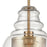 Atlas Lighting Herndon 11'' Wide 1Lt Pendant, Antique Gold/CLear