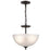 Atlas Lighting Jackson 14''W 2Lt Pendant, Oil Rubbed Bronze/White