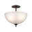 Atlas Lighting Jackson 14''W 2Lt Pendant, Oil Rubbed Bronze/White