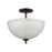 Atlas Lighting Jackson 14''W 2Lt Pendant, Oil Rubbed Bronze/White