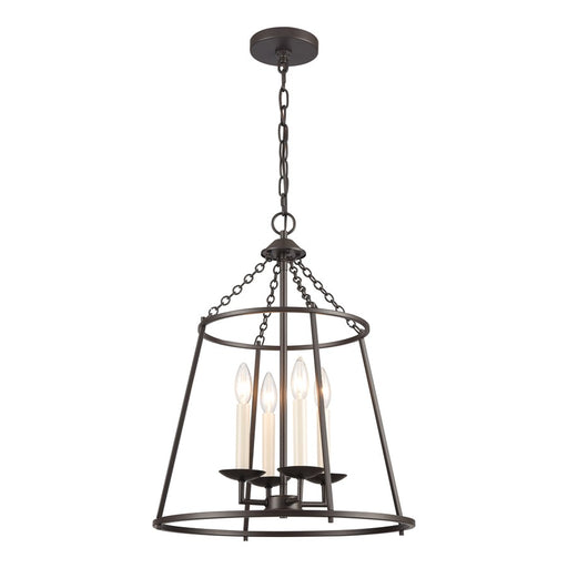 Atlas Lighting Joanie 17.25'' Wide 4Lt Pendant, Old Bronze