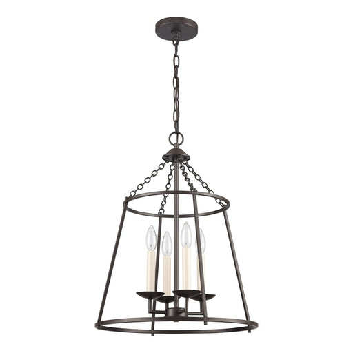 Atlas Lighting Joanie 17.25'' Wide 4Lt Pendant, Old Bronze