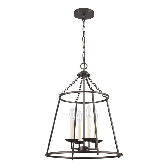 Atlas Lighting Joanie 17.25'' Wide 4Lt Pendant, Old Bronze