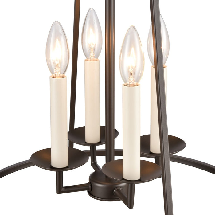 Atlas Lighting Joanie 17.25'' Wide 4Lt Pendant, Old Bronze