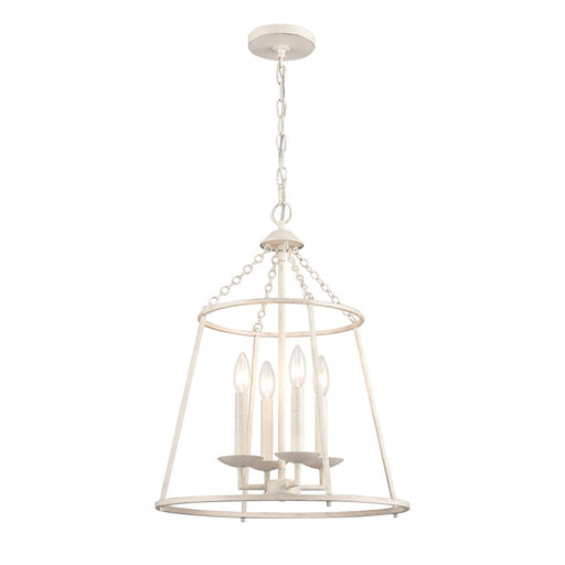 Atlas Lighting Joanie 17.25'' Wide 4Lt Pendant, Antique White