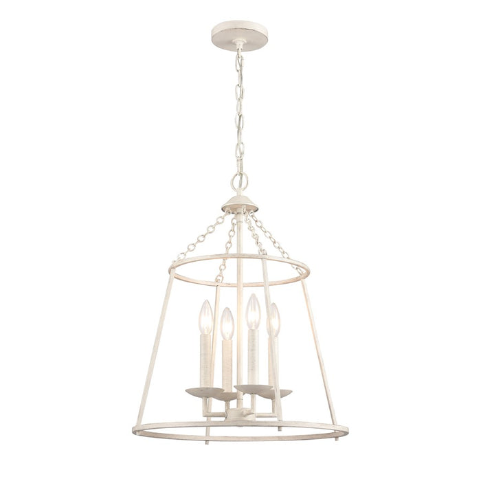 Atlas Lighting Joanie 17.25'' Wide 4Lt Pendant, Antique White