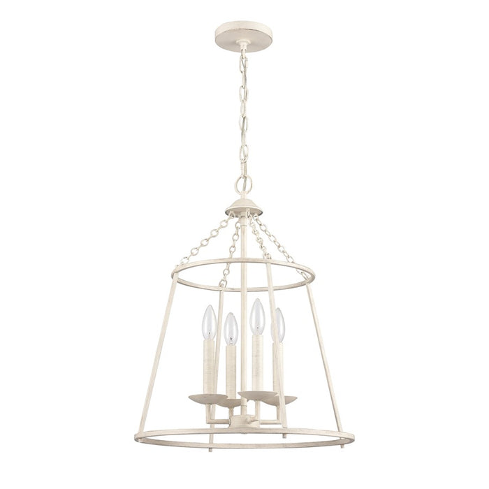 Atlas Lighting Joanie 17.25'' Wide 4Lt Pendant, Antique White