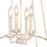 Atlas Lighting Joanie 17.25'' Wide 4Lt Pendant, Antique White