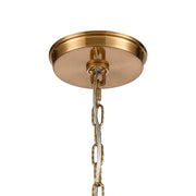 Atlas Lighting Judy 16in 3-Light Pendant | Transitional Satin Brass and Clear Glass | Kitchen Island & Dining Room | Model CL11785-BS