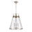 Atlas Lighting Judy 16'' Wide 3Lt Pendant, Satin Nickel/Clear