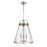 Atlas Lighting Judy 16'' Wide 3Lt Pendant, Satin Nickel/Clear