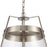 Atlas Lighting Judy 16'' Wide 3Lt Pendant, Satin Nickel/Clear