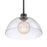 Atlas Lighting Julian 14'' Wide 1Lt Pendant, Matte Black/Clear