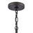 Atlas Lighting Julian 14'' Wide 1Lt Pendant, Matte Black/Clear