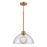 Atlas Lighting Julian 14'' Wide 1Lt Pendant, Brushed Gold/Clear