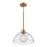 Atlas Lighting Julian 14'' Wide 1Lt Pendant, Brushed Gold/Clear