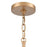 Atlas Lighting Julian 14'' Wide 1Lt Pendant, Brushed Gold/Clear
