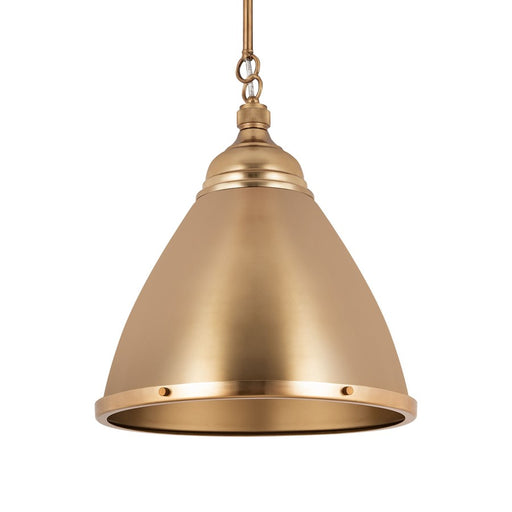 Atlas Lighting Katelyn 15'' Wide 1Lt Pendant, Satin Brass