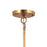 Atlas Lighting Katelyn 15'' Wide 1Lt Pendant, Satin Brass