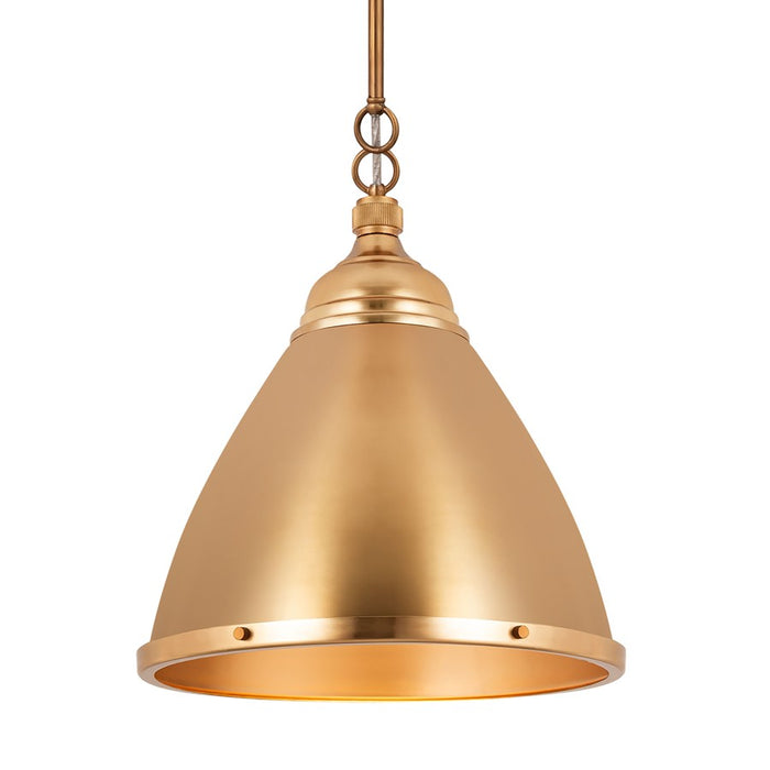 Atlas Lighting Katelyn 15'' Wide 1Lt Pendant, Satin Brass