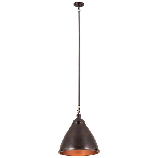 Atlas Lighting Katelyn 15'' Wide 1Lt Pendant, Dark Bronze