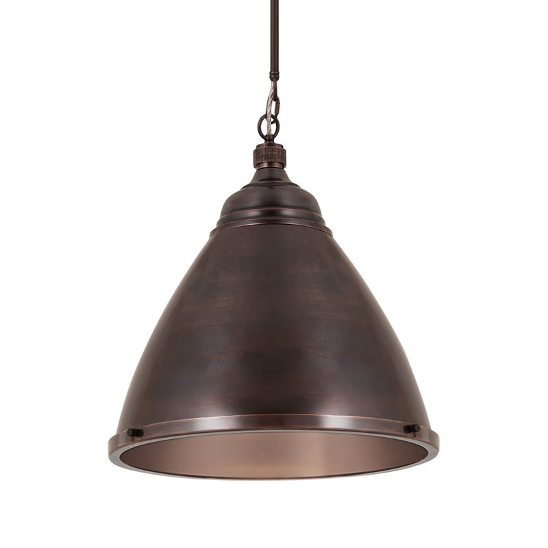 Atlas Lighting Katelyn 15'' Wide 1Lt Pendant, Dark Bronze