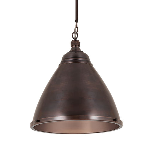 Atlas Lighting Katelyn 15'' Wide 1Lt Pendant, Dark Bronze
