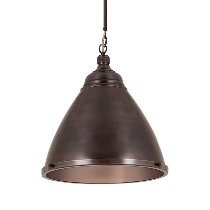 Atlas Lighting Katelyn 15'' Wide 1Lt Pendant, Dark Bronze