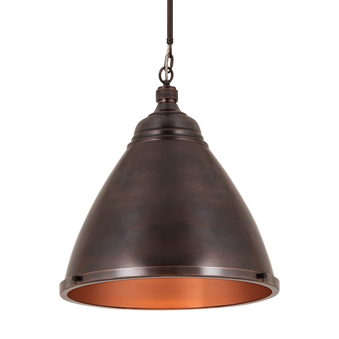 Atlas Lighting Katelyn 15'' Wide 1Lt Pendant, Dark Bronze
