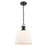Atlas Lighting Kistler 12'' Wide 1Lt Pendant, Charcoal/White