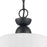 Atlas Lighting Kistler 12'' Wide 1Lt Pendant, Charcoal/White