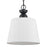 Atlas Lighting Kistler 12'' Wide 1Lt Pendant, Charcoal/White