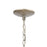 Atlas Lighting Lanesboro 12'' Wide 4Lt Pendant, Dusted Silver