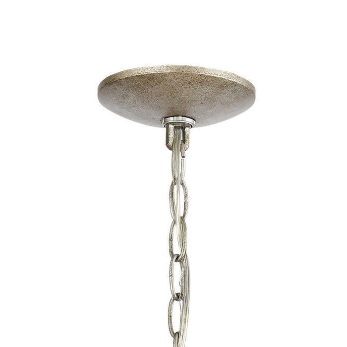 Atlas Lighting Lanesboro 12'' Wide 4Lt Pendant, Dusted Silver