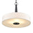 Atlas Lighting Leo 22'' Wide 4Lt Pendant, Matte Black/White