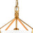 Atlas Lighting Marin 10.5'' Wide 1Lt Pendant, Satin Brass/White