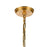 Atlas Lighting Marin 10.5'' Wide 1Lt Pendant, Satin Brass/White